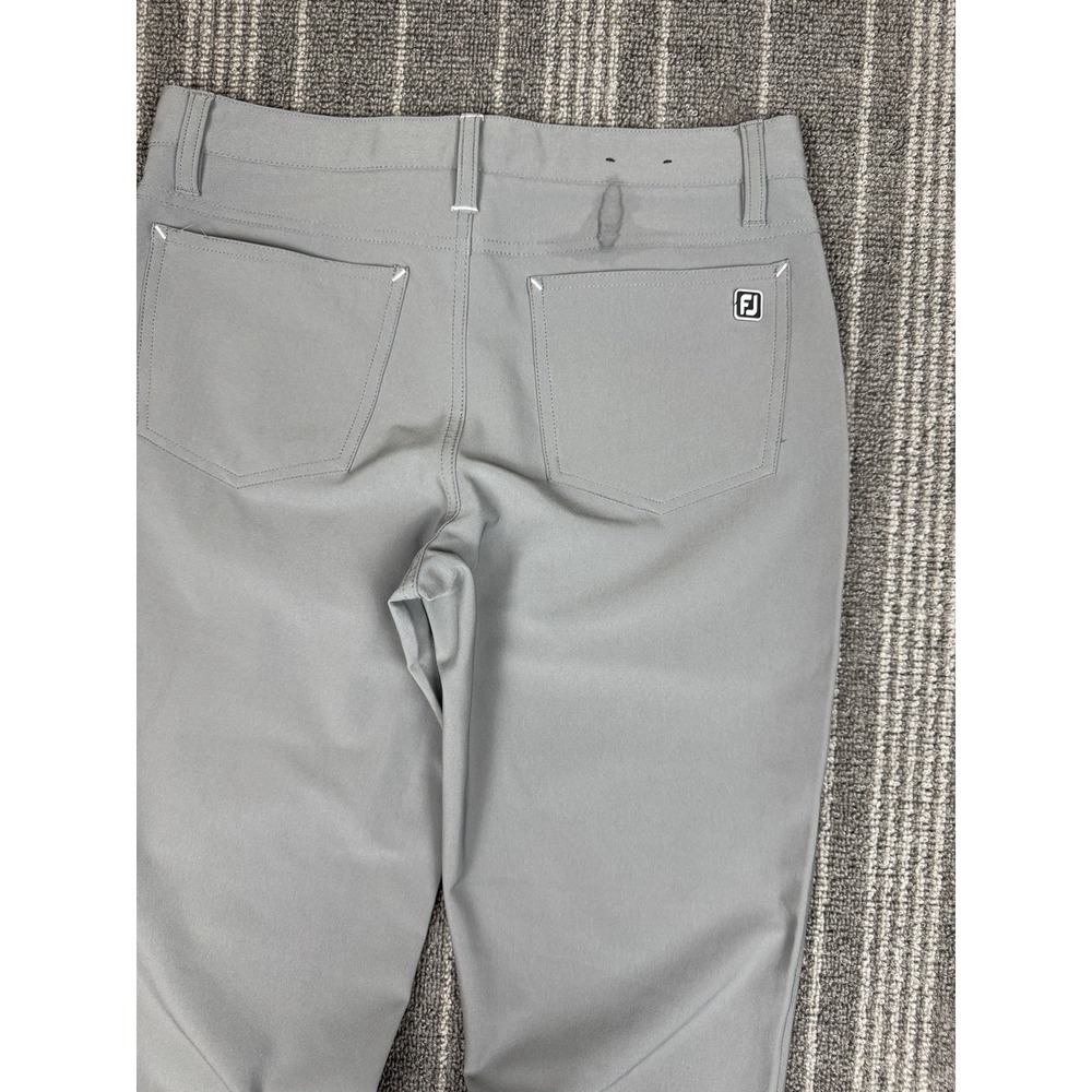 Footjoy Pants Mens 30x32 Gray Athletic Fit Chino‎ 5 Pocket Golf performance